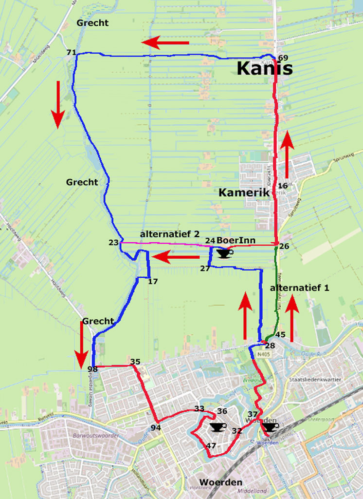 TV JR14 kaart
